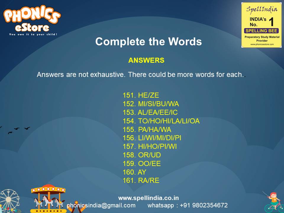 spell-bee-competition-exam-class-1-2-3-4-5-words